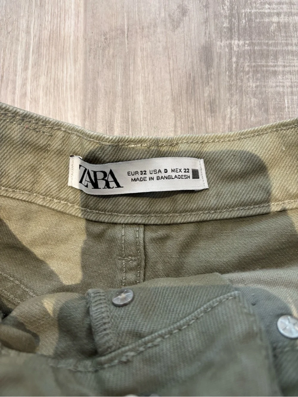 Zara Olive High-Waist Women’s Jean Shorts